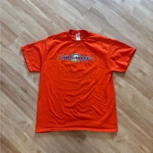Milwaukee 2003 100th Anniversary Y2K Flame Graphic Motorcycle Tee